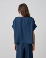 BLOUSE RUSHED SHORT SLEEVE - Image 9