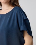 BLOUSE RUSHED SHORT SLEEVE - Image 10