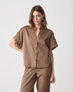 SHIRT COTTON EPAULET SLEEVE - Image 21