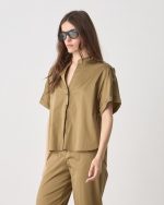 SHIRT COTTON EPAULET SLEEVE - Image 22