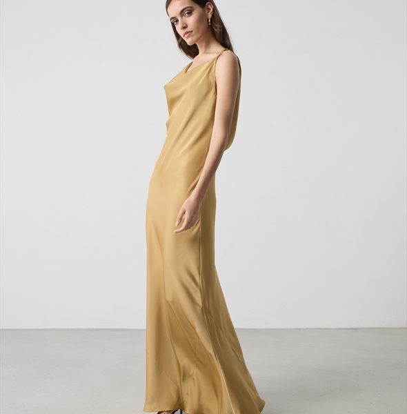 MAXI SATIN DRESS