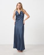 MAXI SATIN DRESS - Image 7