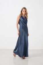 MAXI SATIN DRESS - Image 9