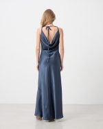 MAXI SATIN DRESS - Image 10