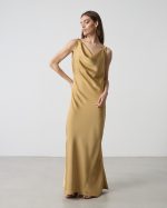 MAXI SATIN DRESS - Image 2