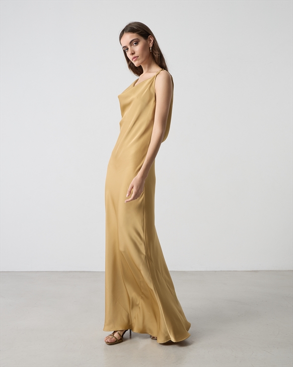71008.jpg MAXI SATIN DRESS - Image 1