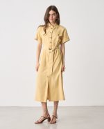 SHIRT DRESS TENCEL LINEN