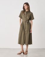 SHIRT DRESS TENCEL LINEN - Image 7