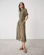 SHIRT DRESS TENCEL LINEN - Image 8