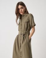 SHIRT DRESS TENCEL LINEN - Image 9