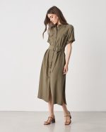 SHIRT DRESS TENCEL LINEN - Image 11