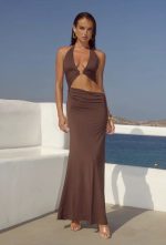 MAXI DRESS CUT OUT SIDES - Image 6