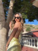 MINI SATIN DRESS LOW V NECK - Image 11