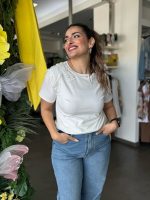 T-SHIRT BOW PEARLS