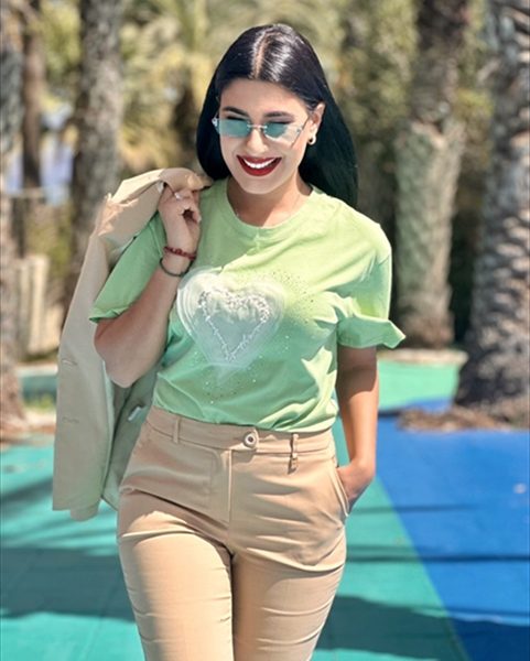 T-SHIRT HEART CHIFFON