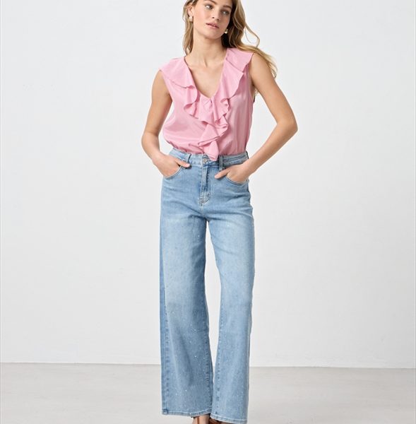 JEAN TROUSER RHINESTONES