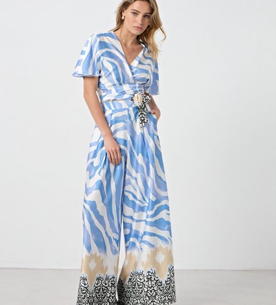 TROUSER SATIN PRINTED