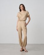 TROUSER SATIN ELASTIC HEM - Image 3