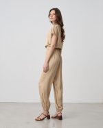 TROUSER SATIN ELASTIC HEM - Image 4