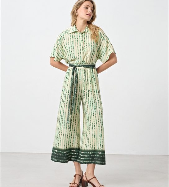 TROUSER CROPPED PRINTED
