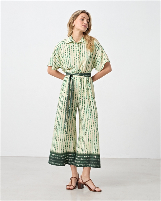 21109A.jpg TROUSER CROPPED PRINTED - Image 1
