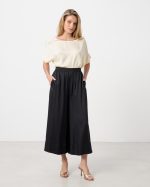 TROUSER SATIN WIDE LEG