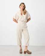 TROUSER LINEN CROPPED