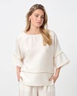 BLOUSE LOOSE SHORT SLEEVE