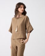 BLOUSE LOOSE SHORT SLEEVE - Image 8