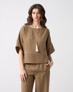 BLOUSE LOOSE SHORT SLEEVE - Image 9
