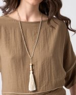 BLOUSE LOOSE SHORT SLEEVE - Image 11