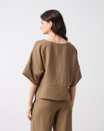 BLOUSE LOOSE SHORT SLEEVE - Image 12