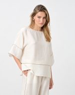 BLOUSE LOOSE SHORT SLEEVE - Image 16