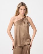 SATIN BLOUSE ONE SHOULDER