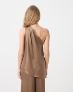 SATIN BLOUSE ONE SHOULDER - Image 5