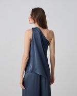 SATIN BLOUSE ONE SHOULDER - Image 11