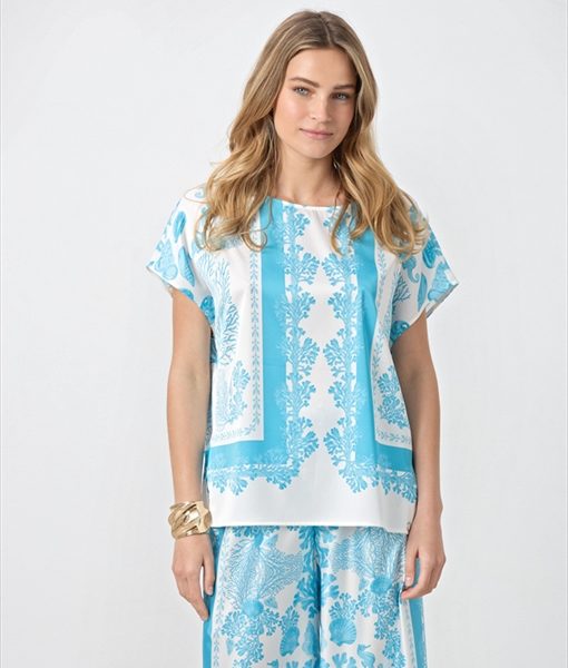 BLOUSE SATIN PRINTED