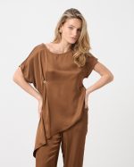 BLOUSE ASYMMETRICAL SATIN