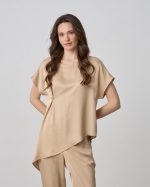 BLOUSE ASYMMETRICAL SATIN - Image 2