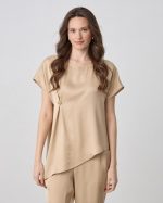 BLOUSE ASYMMETRICAL SATIN - Image 5