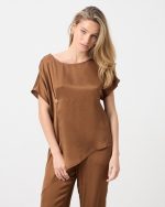 BLOUSE ASYMMETRICAL SATIN - Image 8