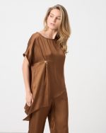 BLOUSE ASYMMETRICAL SATIN - Image 9