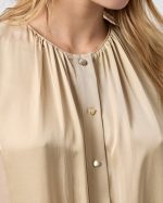 BLOUSE RUCHED HIGH NECK - Image 4