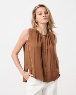 BLOUSE RUCHED HIGH NECK - Image 12