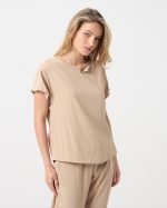BLOUSE CONTRAST SLEEVE - Image 4