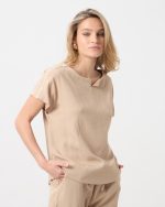 BLOUSE CONTRAST SLEEVE - Image 7