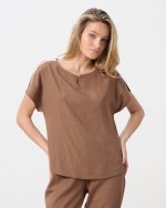 BLOUSE CONTRAST SLEEVE - Image 9