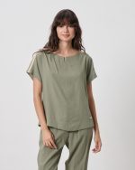 BLOUSE CONTRAST SLEEVE - Image 14
