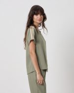 BLOUSE CONTRAST SLEEVE - Image 18