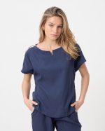 BLOUSE CONTRAST SLEEVE - Image 14